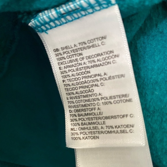 The North Face Trivert Teal Pullover Hoodie - Picture 6 of 8